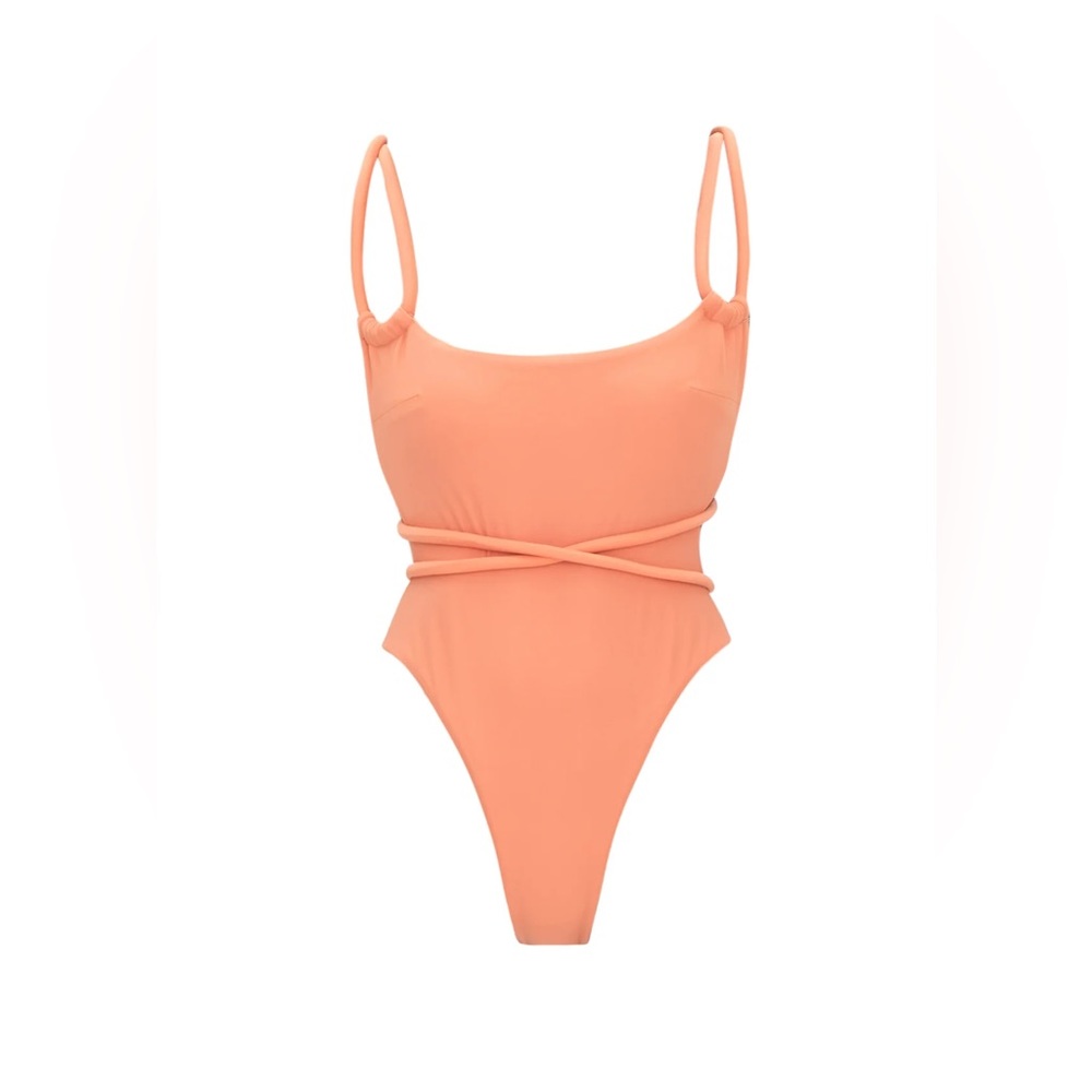 ANDREA IYAMAH LIMA ONE PIECE SWIMSUIT - PEACH - NWT - SM